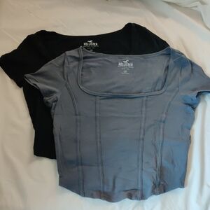 Hollister Women's Black and Gray Bodysuits